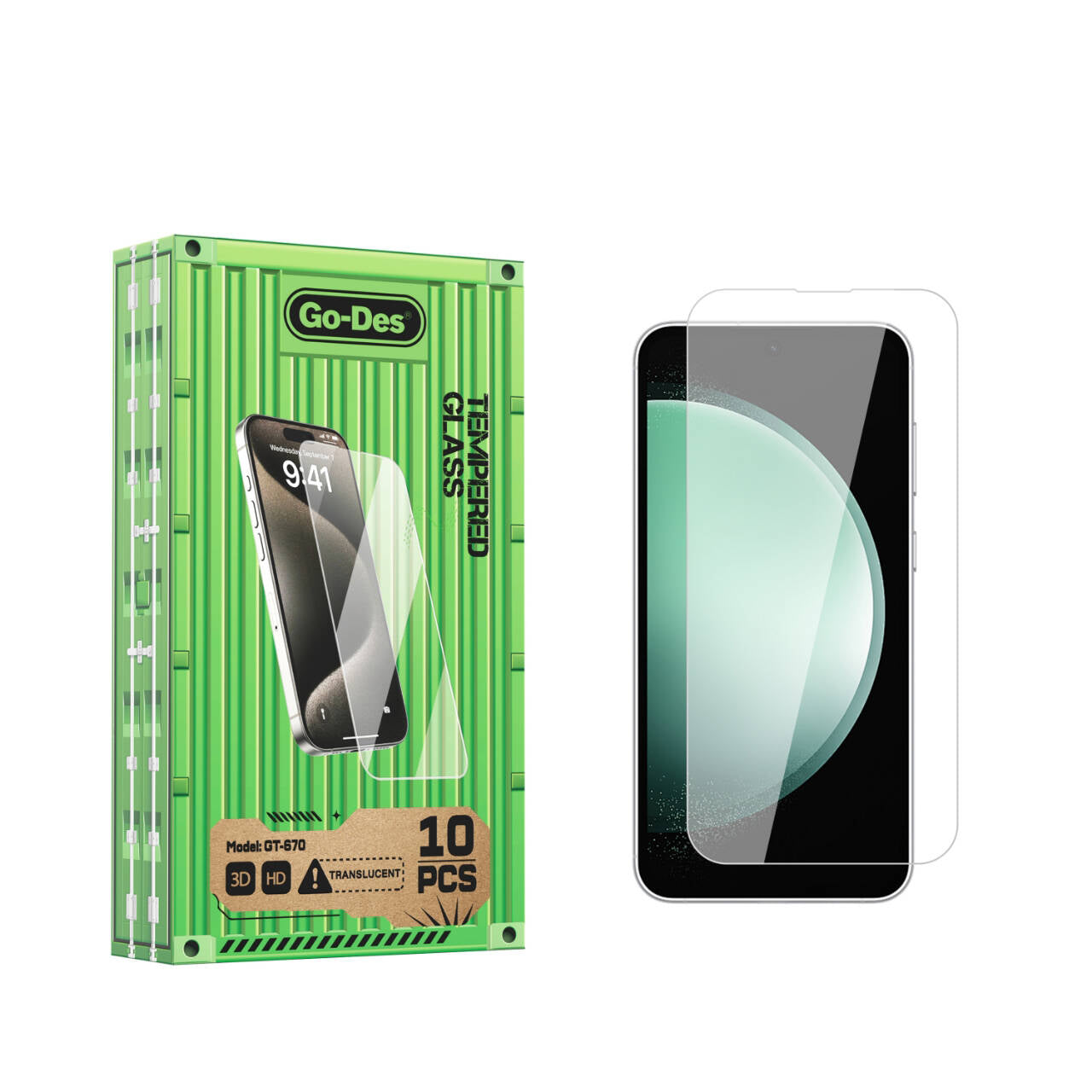 Go-Des Galaxy S23 FE Parmak İzi Bırakmayan 9H Oleofobik Bom Glass Ekran Koruyucu Go-Des Galaxy S23 FE Parmak İzi Bırakmayan 9H Oleofobik Bom Glass Ekran Koruyucu